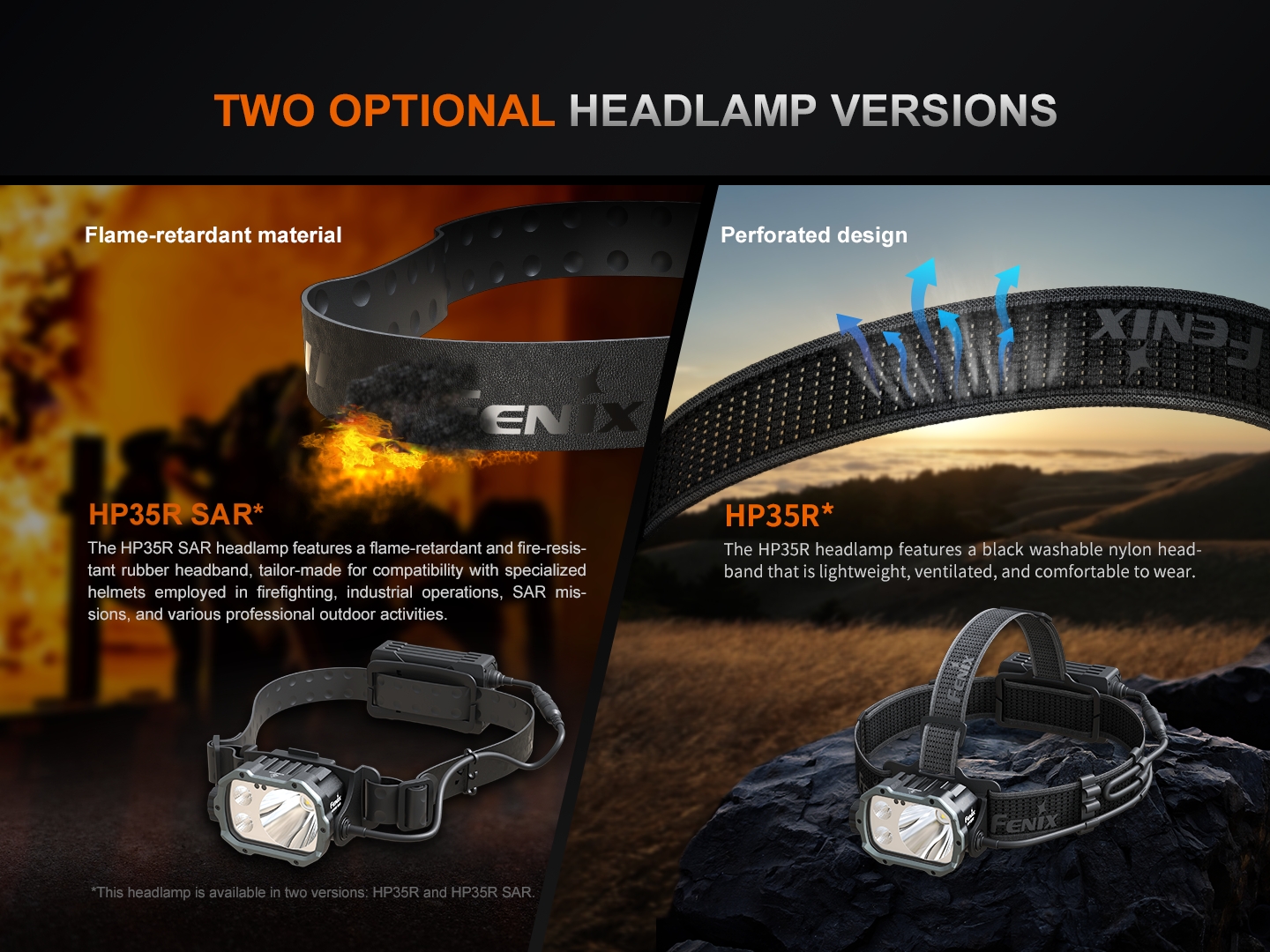 Fenix HP35R vs HP35R SAR - Ktorá čelovka je pre vás